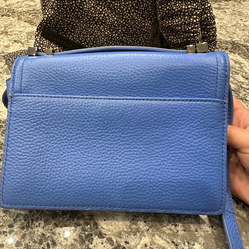 Loeffler Randall Blue Leather Crossbody Bag - Picture 7 of 9
